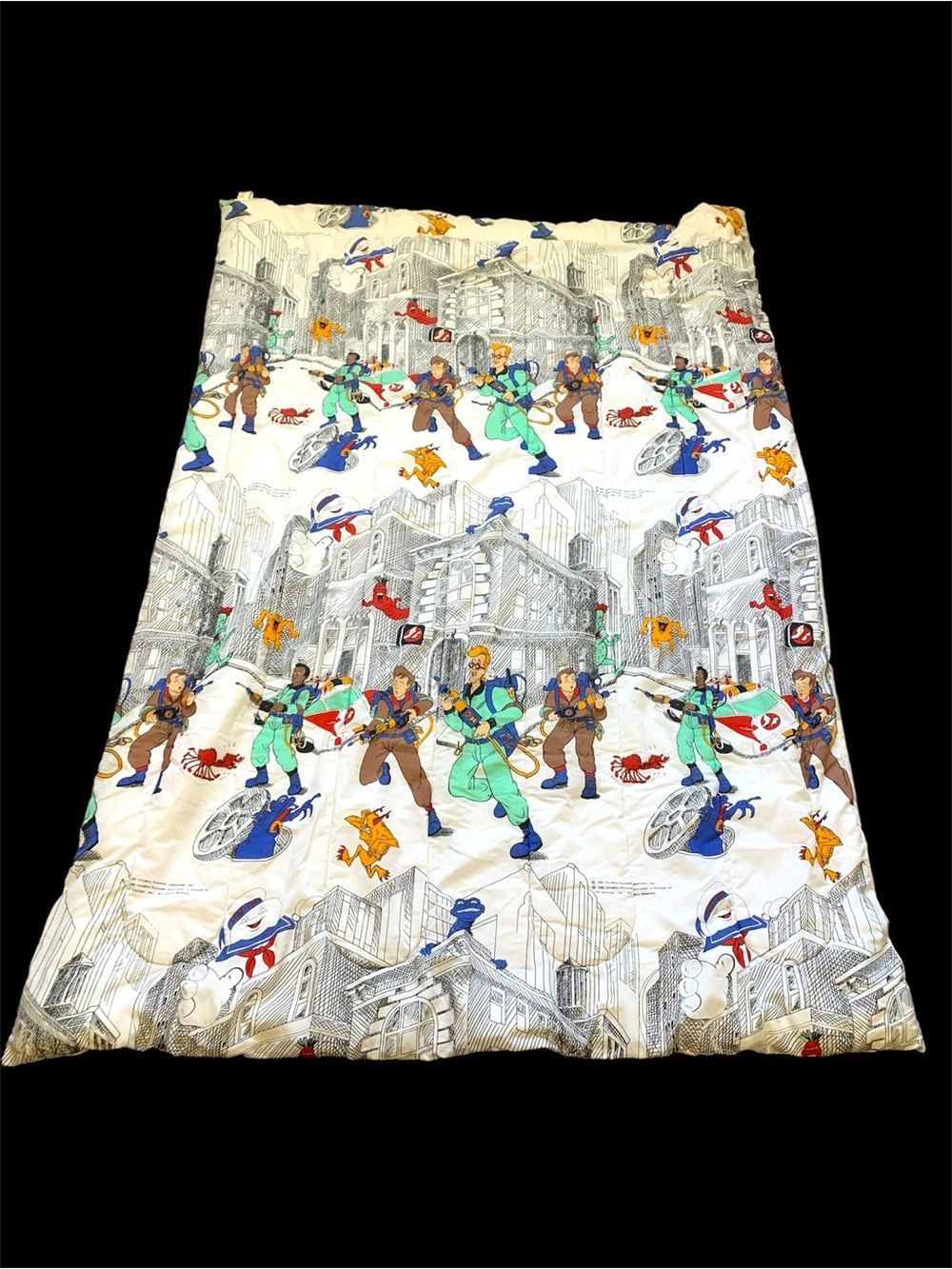 Vintage 1986 Ghostbusters Twin Bed Comforter Blanket *SUPER CLEAN